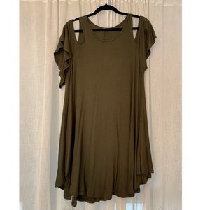 Cold Shoulder Knit Dress